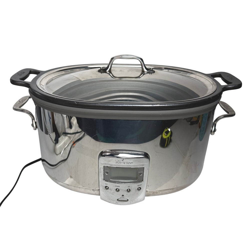 All-Clad 7 Quart Slow Cooker Stainless Steel Crock Pot Series SC01 Tested Works